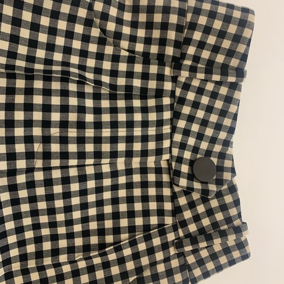 PETAR PETROV Women's High Waisted Check Wool Trousers 38 S - Picture 4 of 5